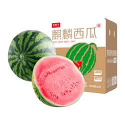 京鲜生 无籽麒麟西瓜 净重7-9斤 1粒装