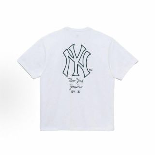 NEW ERA 正品T恤男女新款情侣短袖NY大标美式夏季印花宽松