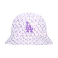 MLB 刺绣logo圆顶帽子女夏季防晒遮阳帽 渔夫帽 男女同款情侣款