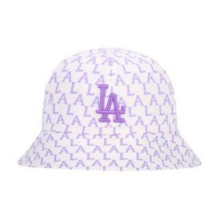 MLB 刺绣logo圆顶帽子女夏季防晒遮阳帽 渔夫帽 男女同款情侣款