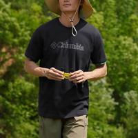 Columbia 户外日常圆领针织透气短袖男装上衣运动休闲跑步健身时尚舒适T恤