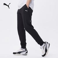 PUMA 修身轻薄透气跑步运动长裤男子夏季休闲针织裤681295 黑色-01 M (175/74A)