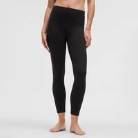 lululemon Align系列Nulu高弹力瘦紧身黑色瑜伽运动裤25