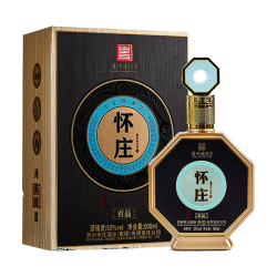 怀庄 1983金镶玉君品 53度酱香型白酒 500ml