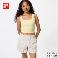 优衣库 483913 棉质 浅米色 3XL 女士短裤
