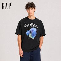 百亿补贴：Gap 男女装2026春季新款纯棉logo印花宽松短袖T恤休闲上衣854284