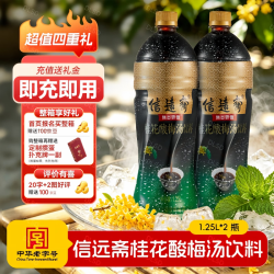 信远斋 桂花酸梅汤 1.25L*2瓶
