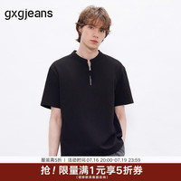 gxgjeans 华夫格 男士短袖T恤