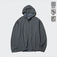 优衣库 DRY-EX速干高弹力防紫外线连帽开衫优衣库475387 465203