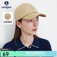 navigare 意大利小帆船棉质亲肤透气鸭舌帽2026年夏季新款男女同款休闲帽子 古巴砂 均码