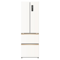 美菱 BCD-401WFP9CZXG1 底部散热超薄 401L 法式多门冰箱