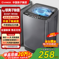 扬子 全自动洗衣机大容量波轮 宿舍出租房 小型家用 智能洗脱一体机 烘干 10kg