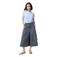 优衣库 486328 阔感裙裤七分裤 深灰色 3XL 女装