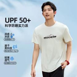 斯凯奇 男款清爽休闲圆领短袖T恤 X226M018