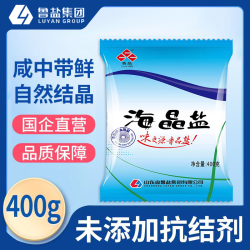 鲁晶 食用盐 400g*7 海晶盐 未加碘 不含抗结剂