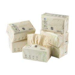 盒马 竹浆6D压花面巾纸 100抽20包