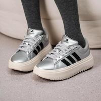 限尺码：adidas GRAND COURT PLATFORM低帮女鞋耐磨运动鞋时尚轻便户外网球休闲鞋