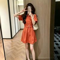 限尺码：Leather cat 时尚收腰修身显瘦多巴胺连衣裙