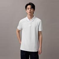 卡尔文·克莱恩 CK Jeans夏季男士潮流多色商务休闲刺绣镶边翻领T恤短袖POLO衫