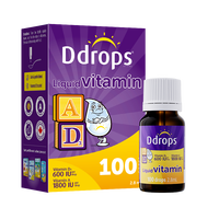 Ddrops 滴卓思专柜正品儿童维生素AD600Iu单位1岁以上宝宝100滴