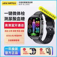 2026续航20天测血压心电图智能手表血糖尿酸血脂五脏分析通话手环