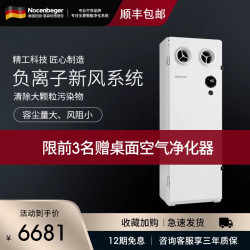 Nocenbeger诺森柏格家用立式新风系统除甲醛异味全屋通风换气450F