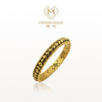 MONOLOGUE 链金主义龙年生肖复古黄金龙鳞弹力手镯MR1260男女 60mm