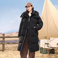 雪中飞 可拆卸帽保暖 黑色 XS/155/80A 女士羽绒服