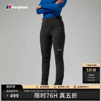 Berghaus 春季Trail-Explorer轻弹防水户外通勤女款软壳长裤 岩石黑