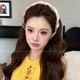 歌米诺 高颅顶波浪发箍头饰女2026新款日常外戴洗脸头箍齿梳防滑压发发卡