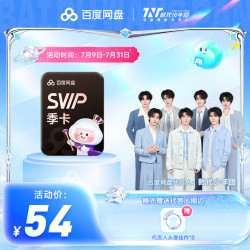 百度网盘 SVIP季卡 加赠代言人头像挂件