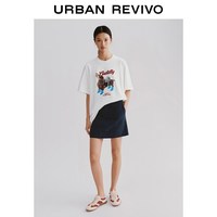 URBAN REVIVO UYY560028 高腰半身裙 宝蓝 M