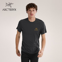 ARC'TERYX MOTUS CREW ARC'WORD SS 男子 运动短袖T恤 BLACK HEATHER/黑灰色 M