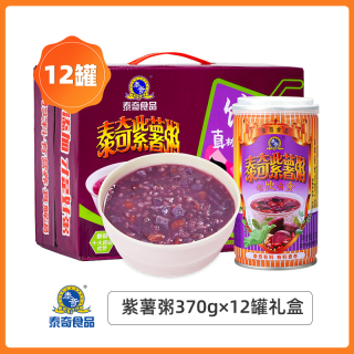 移动端、今日必买：泰奇 八宝粥 紫薯粥 370g*12罐