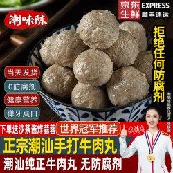 潮味陈 潮汕牛肉丸 500g