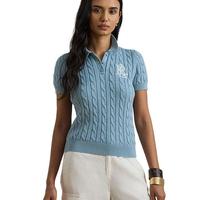 拉夫劳伦 绞花针织Polo衫 女士毛衣