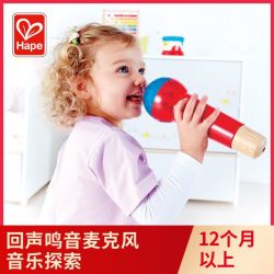 Hape 物理回声话筒回声鸣音麦克风玩具男女孩宝宝儿童益智早教玩具