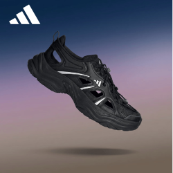 adidas 运动型格系列 男女 XLG FIN PULSE SANDAL休闲鞋 LA1993 黑色 38