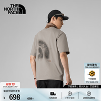 北面 UE设计师款短袖T恤男士纯棉透气户外26秋冬上新|8HXY 2MB/岩砾灰 M /170/92A