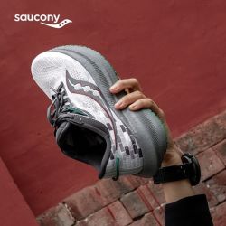 saucony TRIUMPH胜利21 男子跑步鞋减震回弹夏季透气男跑步运动鞋
