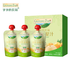 爷爷的农场 枇杷清梨汁100ml*3袋 GF宝宝果汁儿童果汁