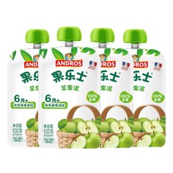 ANDROS 果乐士100%水果泥115g*5袋+果冻60g*2袋