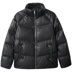 卡宾 90鸭绒PU面包羽绒服 煤黑色 2XL 男装