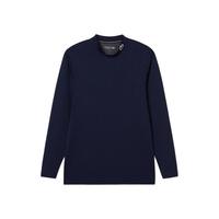 LACOSTE 拉科斯特 男士纯色高圆领长袖T恤