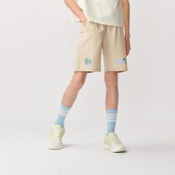亚瑟士 童装儿童中裤夏季宽松运动舒适短裤户外