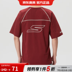 斯凯奇 男装女装夏季新款运动服户外健身舒适透气短袖t恤 P226U030-046B L