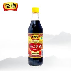 恒顺 镇江香醋新B香500ml 0添加 特产调味醋蘸食蘸料饺子醋调味醋 新B香500ml