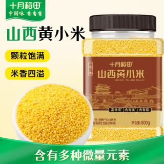 十月稻田 山西黄小米 800g 山西原产25年新米 小米杂粮 小米黄小米 早餐粥