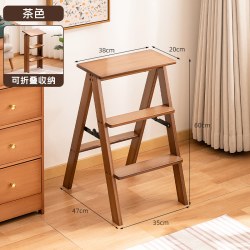 木马人 折叠梯凳家用登高梯子椅子两用室内厨房加厚多功能三步人字梯高脚
