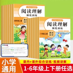 小学阅读理解专项训练书配套人教版一年级二年级三四五六年级上册下册小学语文同步练习册每日一练专项训练题答题技巧真题100篇